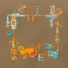 Steampunk barevná sestava