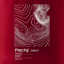 Plechý - vrstevnice v obdélníku