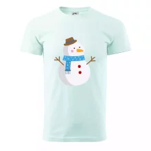 Sněhulák se šálou