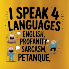 I speak 4 language - Petanque