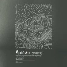 Špičák - vrstevnice v obdélníku