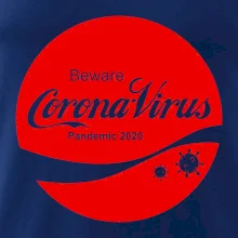 Corona virus pandemic logo
