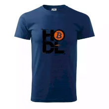 Hodl velký nápis a logo BTC