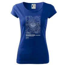 Milešovka - vrstevnice v obdélníku