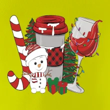 Vánoce, víno a sněhulák