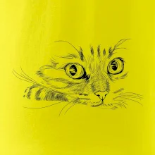 Kočka obličej kreslený