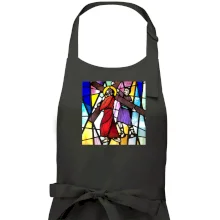 Vitráž - Ježíš a kříž