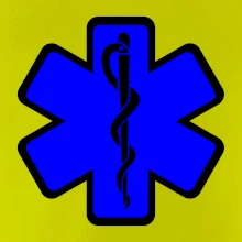 Rescue - Hvězda na prsu +  nápis na zádech