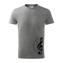 Houslový klíč a noty