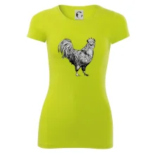 Kohout kreslený černobílý