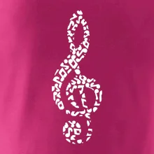 Houslový klíč z not