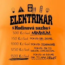 Elektrikář hodinová sazba