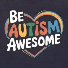 Be autism awesome srdce