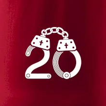 Narozeninové tričko pro policajta - pouta 20