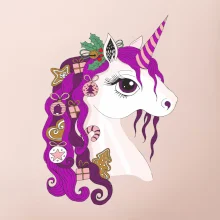 Vánoční jednorožec