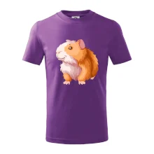 Morče - kreslené, bílo oranžové