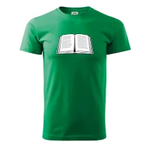 Kniha černobílá otevřená s textem