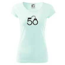 Narozeninové tričko pro policajta - pouta 50