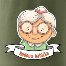 Budoucí babička kreslená