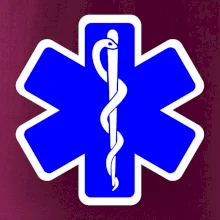 Rescue - Hvězda na prsu +  nápis na zádech