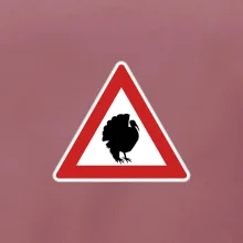 Dopravní značka - krocan