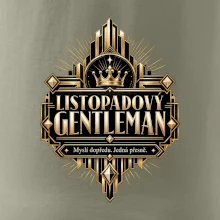 Listopadový gentleman zlatý art deco motiv