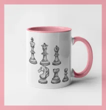 Šachové figurky kreslené