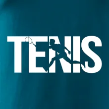 Tenis nápis silueta