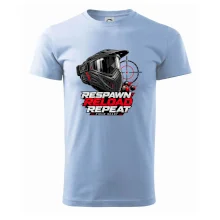 Paintballová maska respawn reload repeat