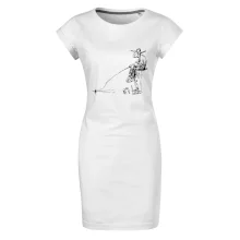 Kreslený rybář na pařezu