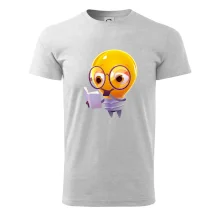 Žárovka přemýšlí nad knihou