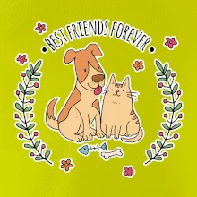 Kočka a pes best friends