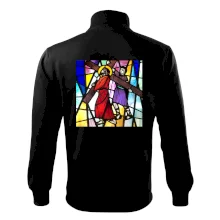 Vitráž - Ježíš a kříž