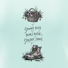Špinavý boty plnej košík šťastný srdce