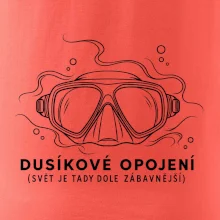Dusíkové opojení potápěčská maska s vlnícími se linkami