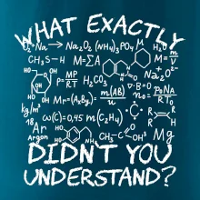 What exactly didnt you understand Chemistry