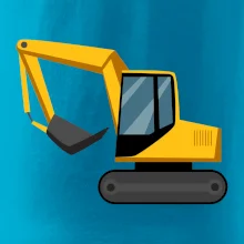 Bagr bez nápisu  z boku