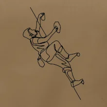 Lezecká stěna jedním tahem