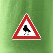 Dopravní značka - Pozor havran