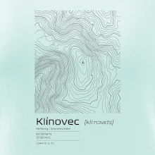 Klínovec - vrstevnice v obdélníku