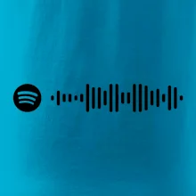 Spotify kód na prsu