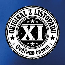 Originál z listopadu černobílá pečeť XI