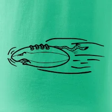 Americký fotbal letící míč