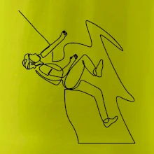 Lezec na skále jedním tahem