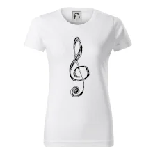 Houslový klíč kreslený