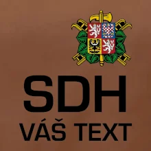 Sbor dobrovolných hasičů - znak bez nápisu + Nápis na zádech