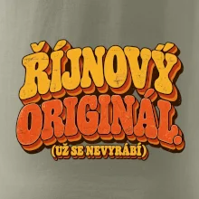 Říjnový originál už se nevyrábí retro nápis