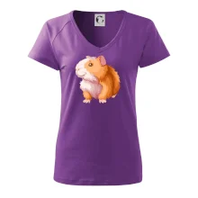 Morče - kreslené, bílo oranžové