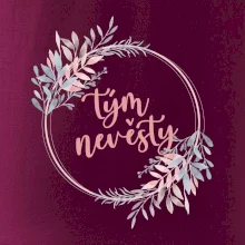 Tým nevěsty květinový kruh růžový