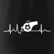 EKG fotbal rozhodčí a píšťalka